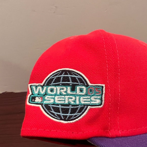 New Era, 9Fifty Snapback Hat, Chicago White Sox, Pink & Purple - Picture 3 of 10